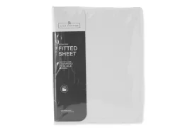 180 Thread Count Fitted Sheet | White | King