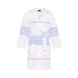 Bathrobe Kids - White/Federal Blue