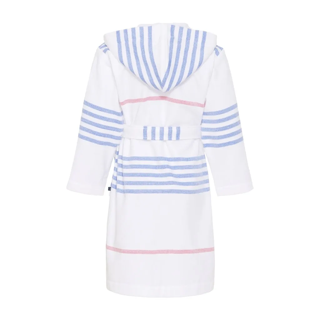 Bathrobe Kids - White/Federal Blue