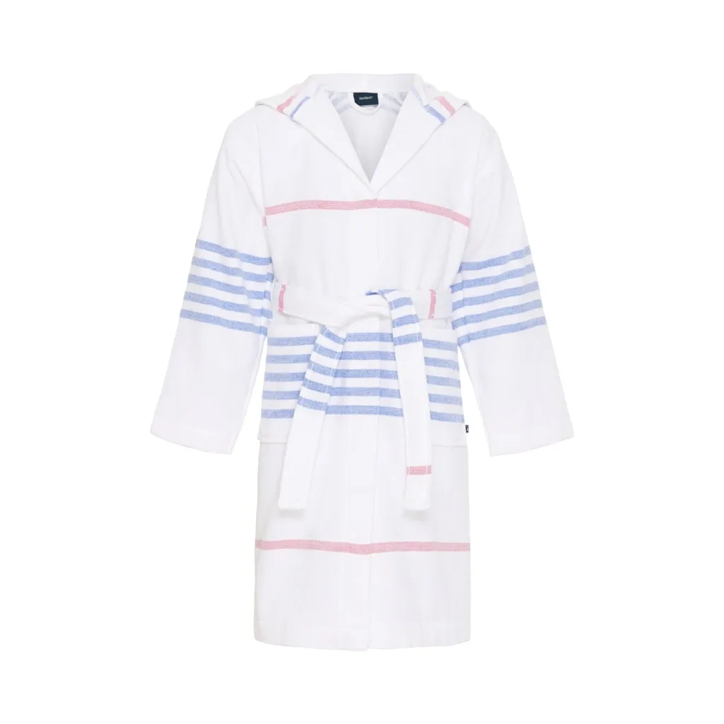 Bathrobe Kids - White/Federal Blue