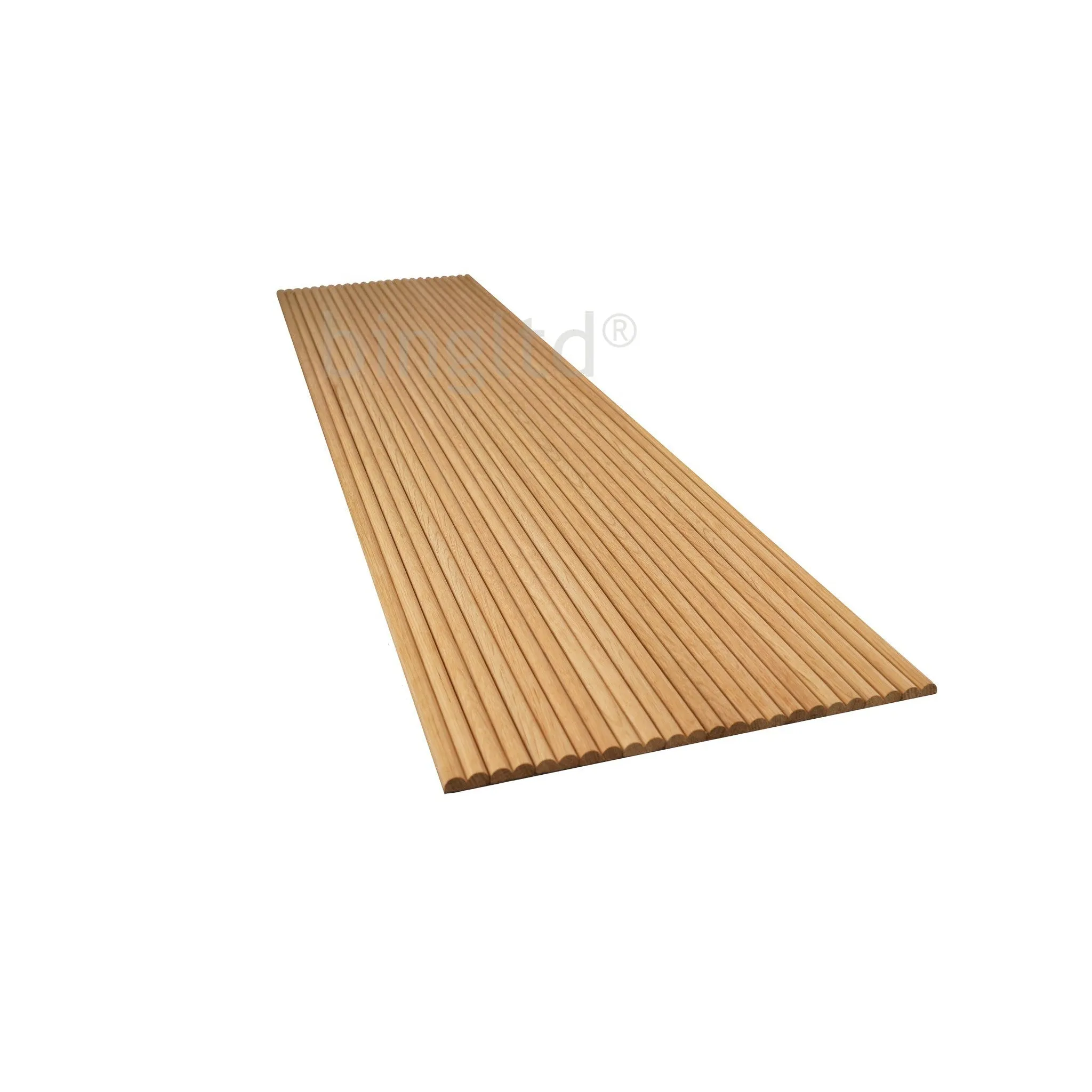 bingltd -  [36", 48", 96", 120"] Long x 12" Wide Solid Wood Tambour Panel Unfinished - 1/4" Depth (WP-8100-UNF)