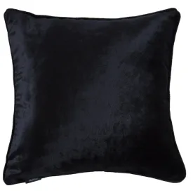 Black Crushed Velvet Cushions