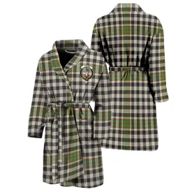 Burns Check Tartan Bathrobe with Family Crest