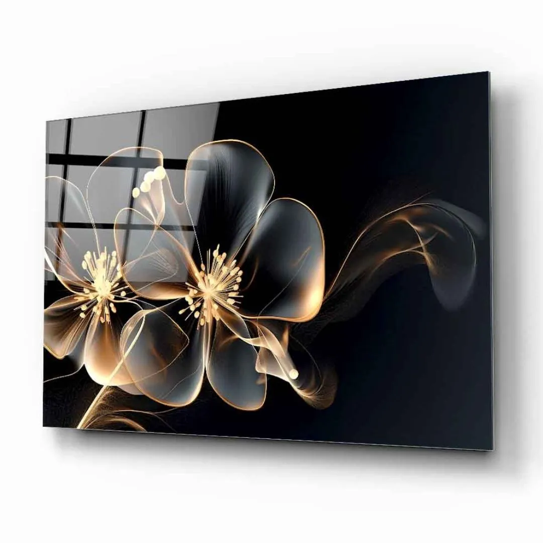 Ethereal Blossom Glass Wall Art