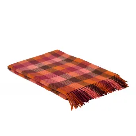 Fall Plaid Lambswool Blanket