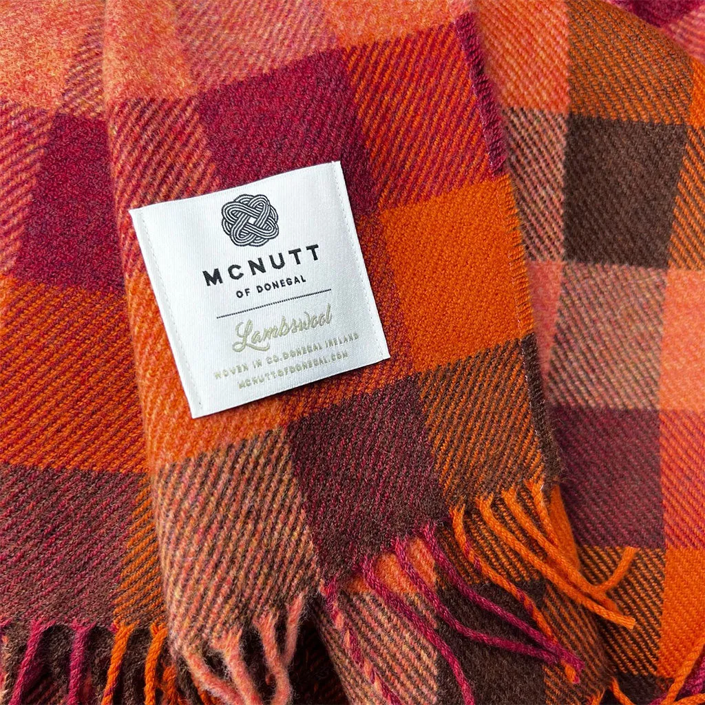 Fall Plaid Lambswool Blanket