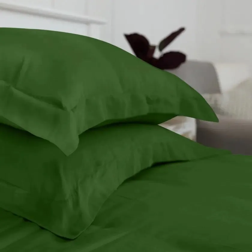 Forest Green Eucalyptus Silk Bed Sheet Set