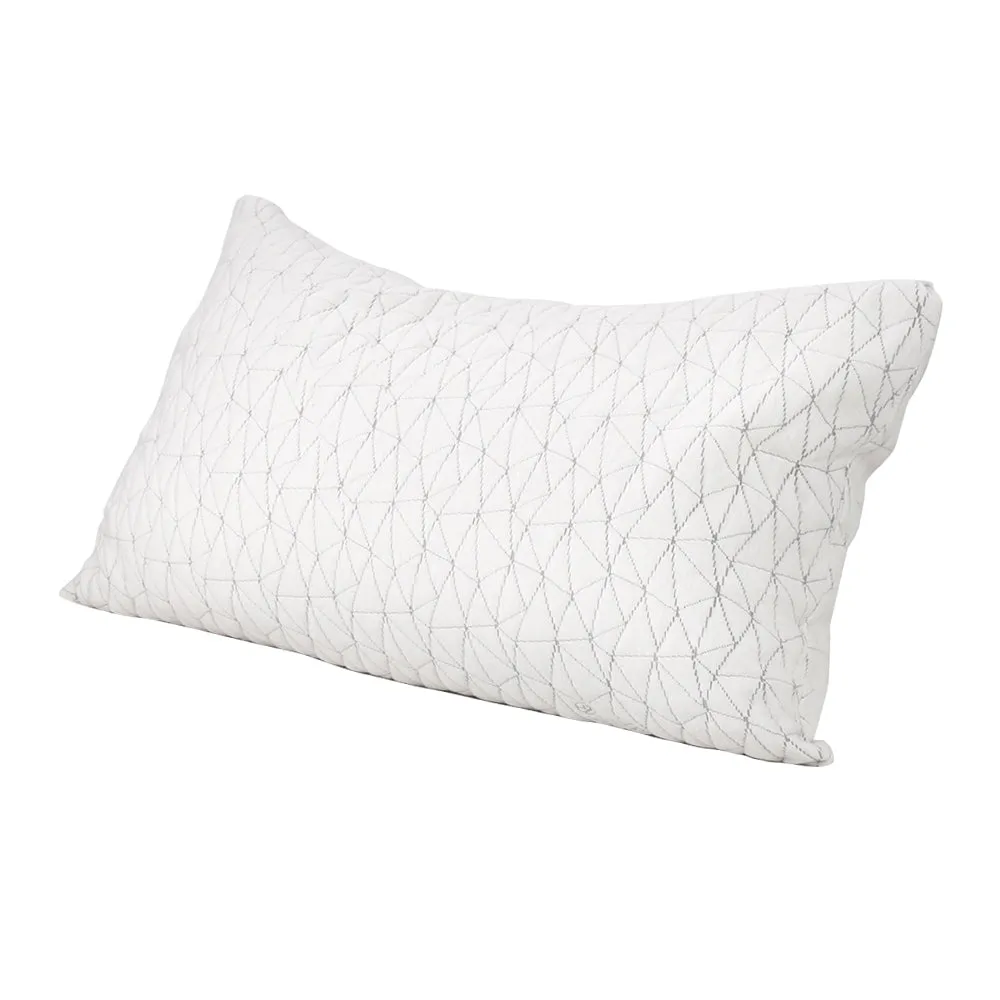 Giselle Bedding Set of 2 Rayon Single Memory Foam Pillow