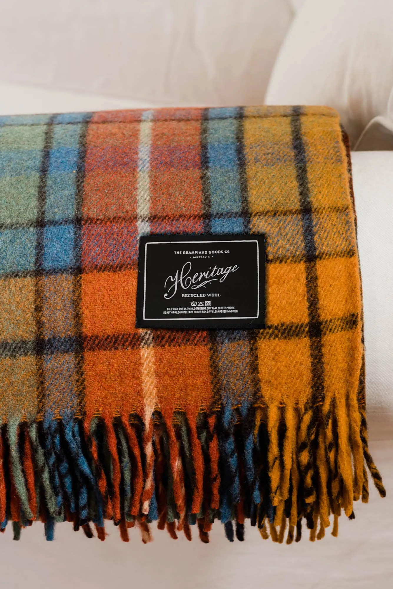 Heritage Collection | Recycled Wool Tartan Blankets | Autumn