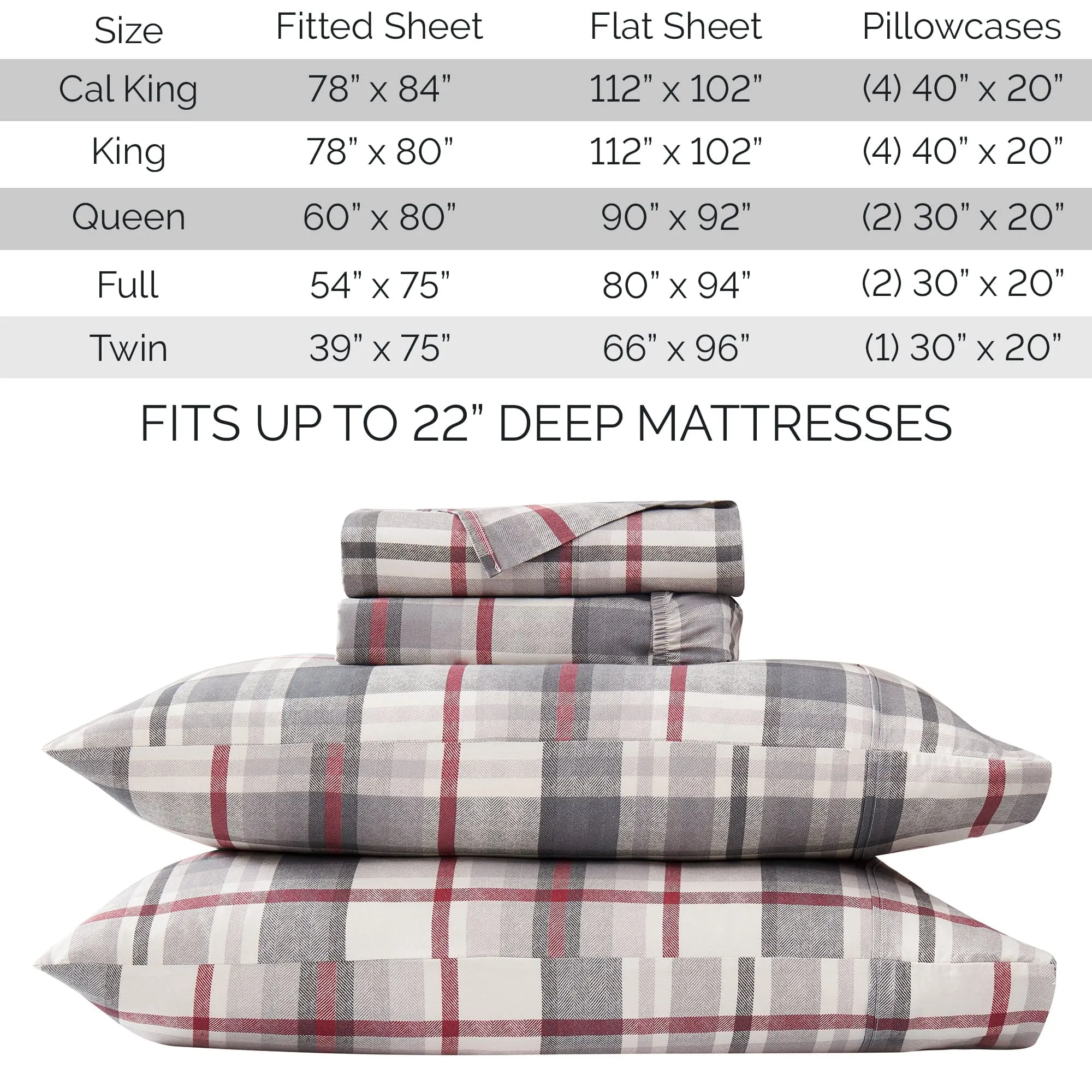 Highland Extra Deep Pocket Sheet Set