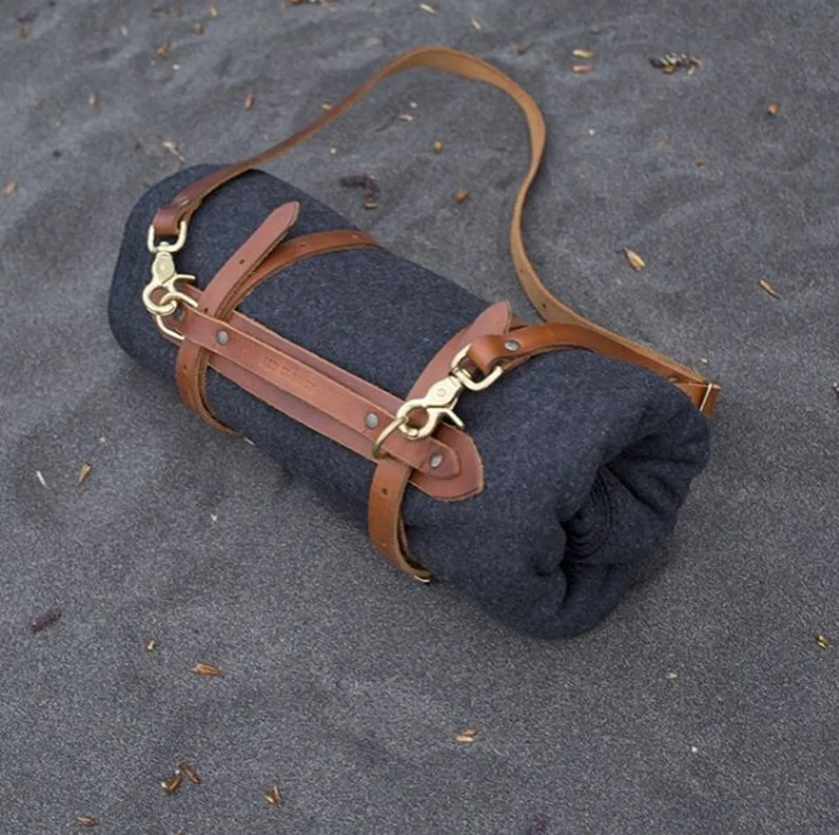 Leather Blanket Carrier