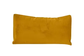 Lumbar Cushions 50 x 35 cm Yellow Velvet