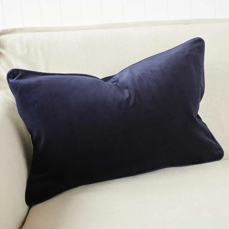 Lynette Velvet Cushion - Navy