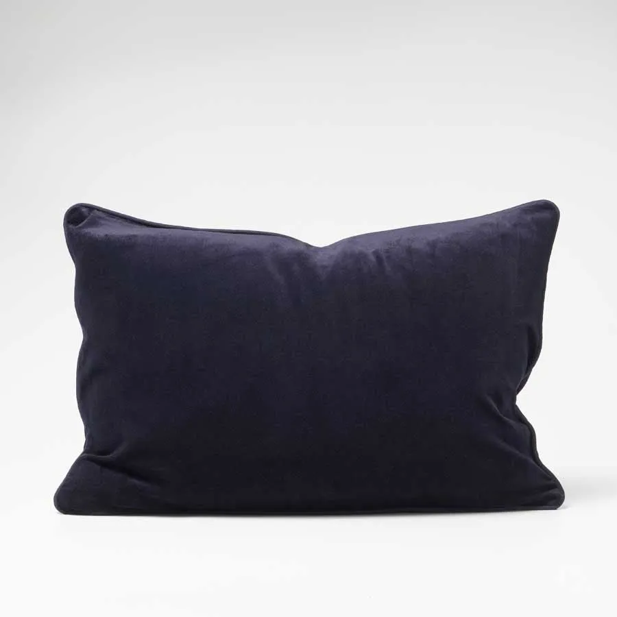 Lynette Velvet Cushion - Navy