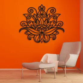 Mandala Lotus Metal Wall Art