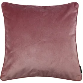 Matt Blush Pink Piped Velvet Cushion