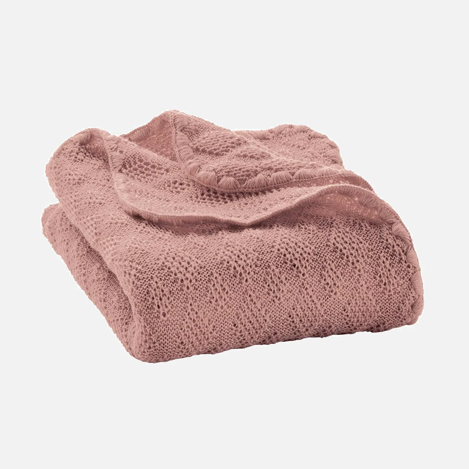 Merino Wool Swaddle/Baby Blanket - Rose