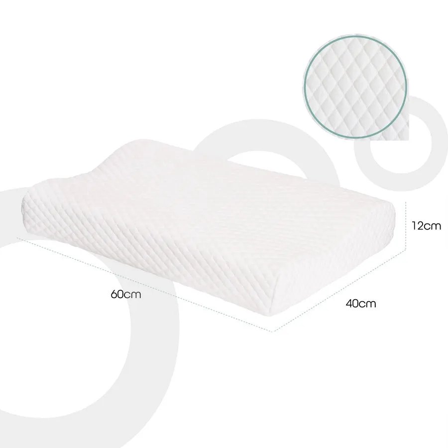 Moon Contour Memory Foam Pillow - 60 x 40 x 12 cm