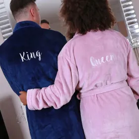 Personalised Back of Robe So Soft Bathrobe