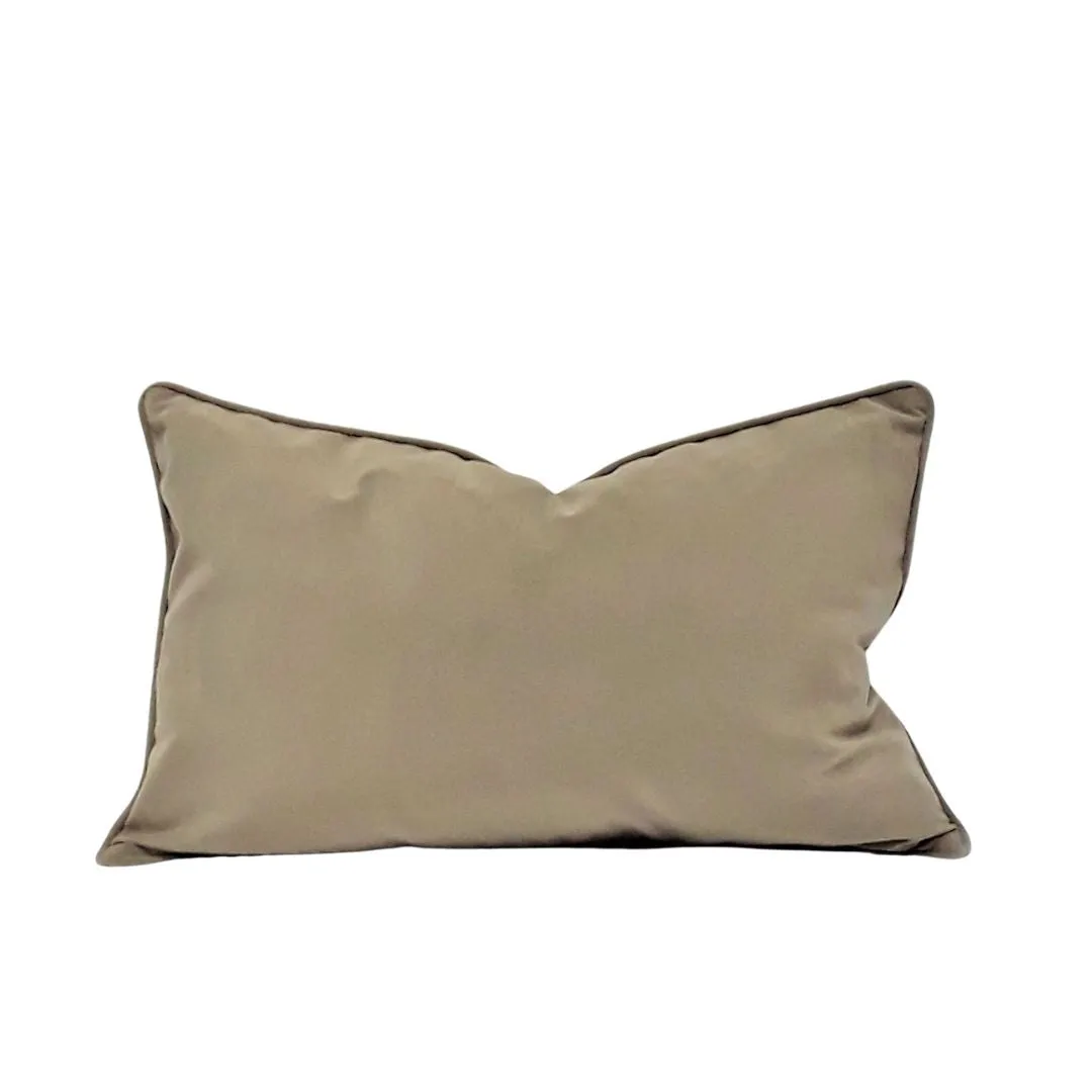 Plush Bark Piped Cushion - 35x55