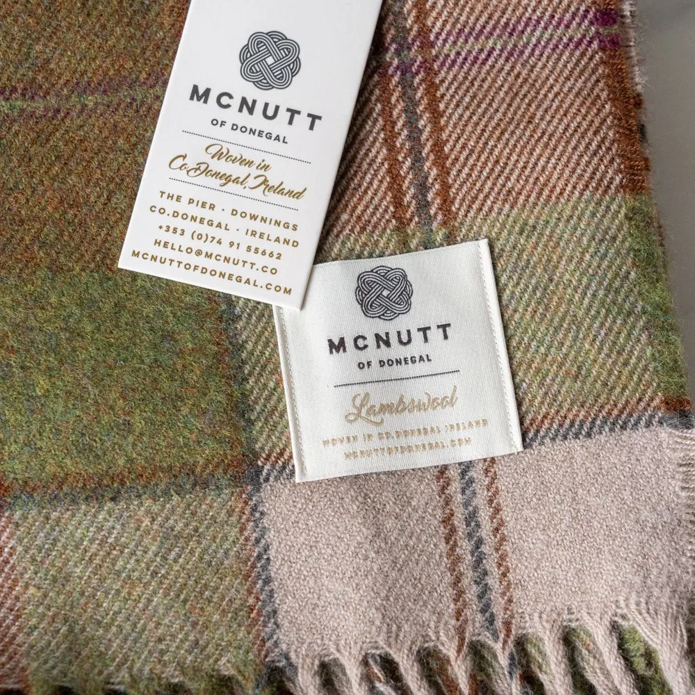 Supersoft Autumn Plaid Wool Blanket