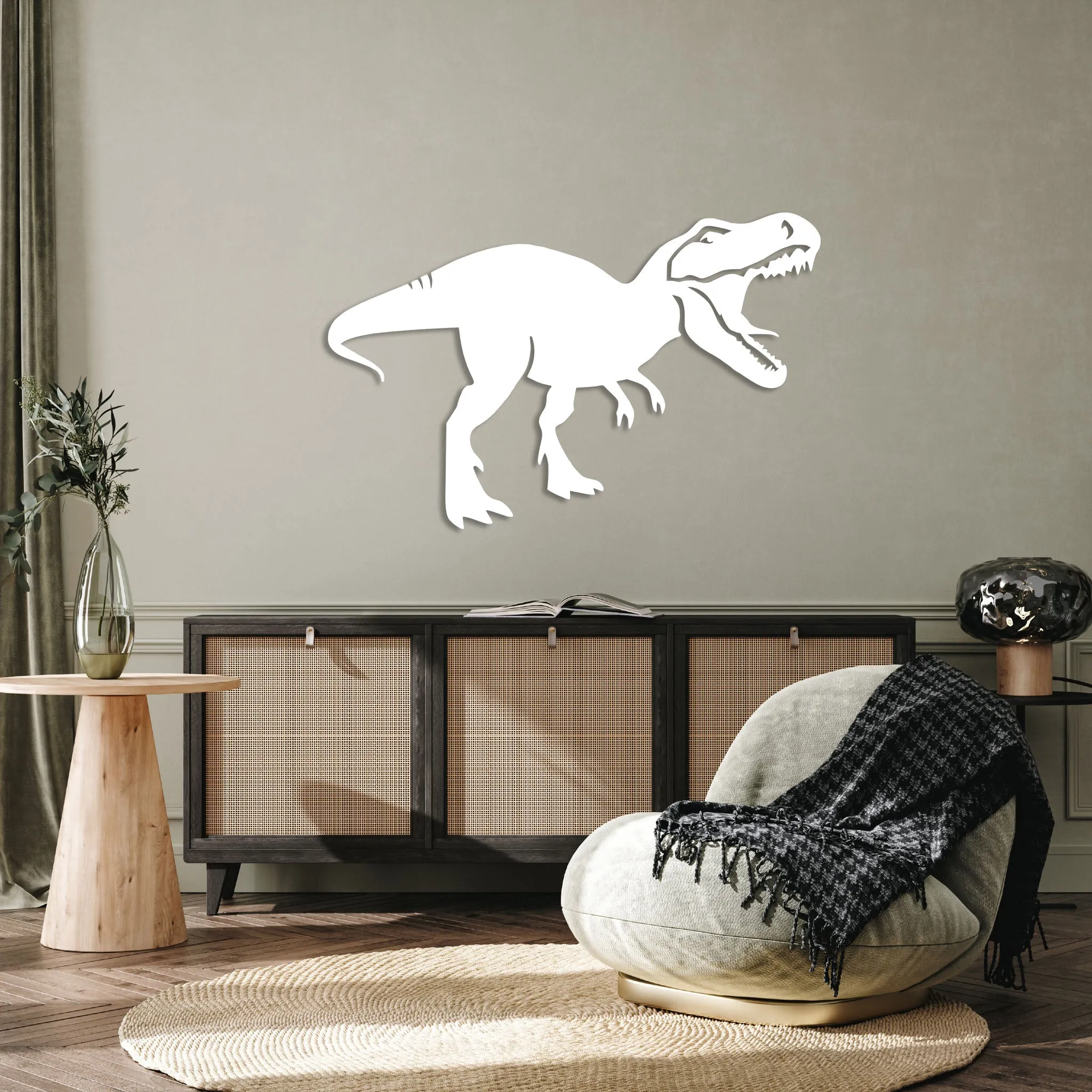 T Rex Dinosaur - Metal Wall Art