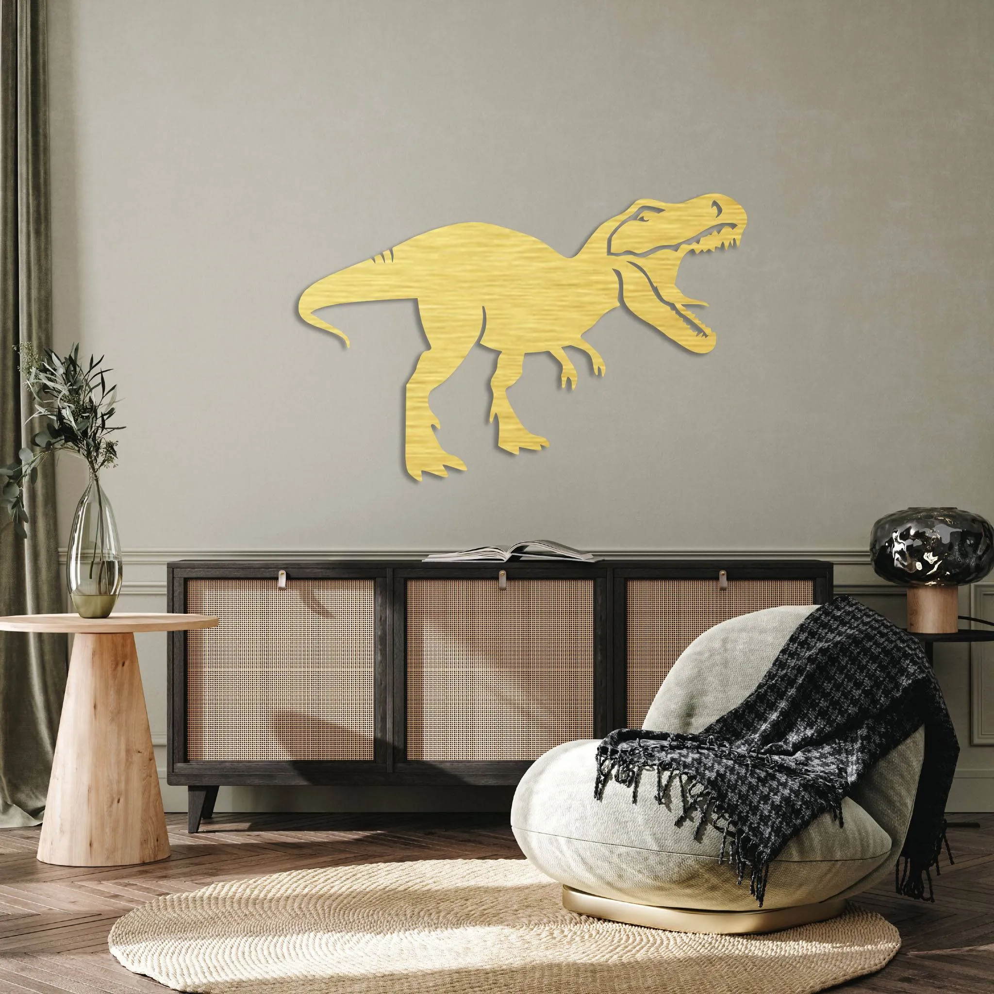 T Rex Dinosaur - Metal Wall Art