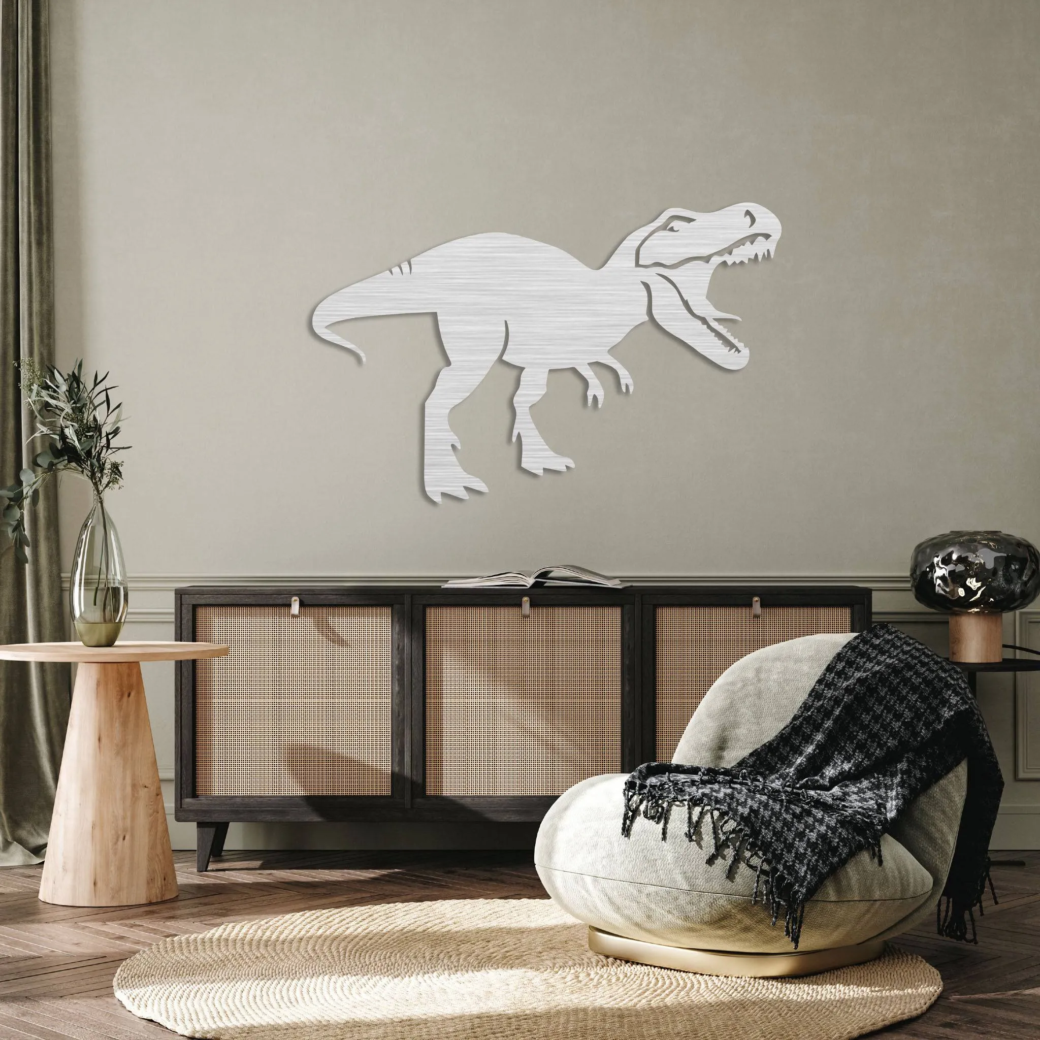 T Rex Dinosaur - Metal Wall Art