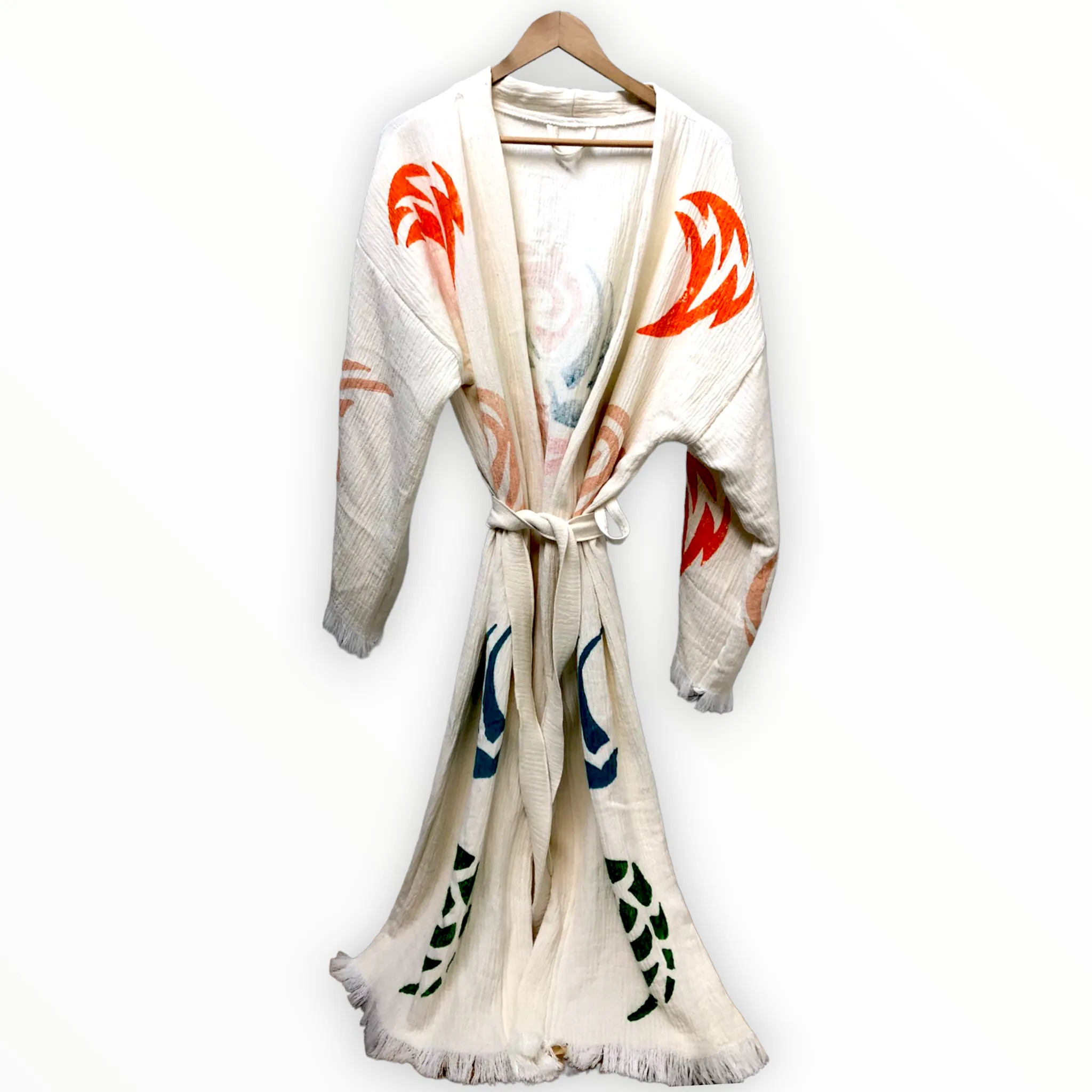 Turkish Towel Kimono Kaftan Bathrobe - Beach Kimono