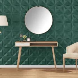 Wall Panels 24 pcs Green 50x50 cm XPS 6 m² Origami